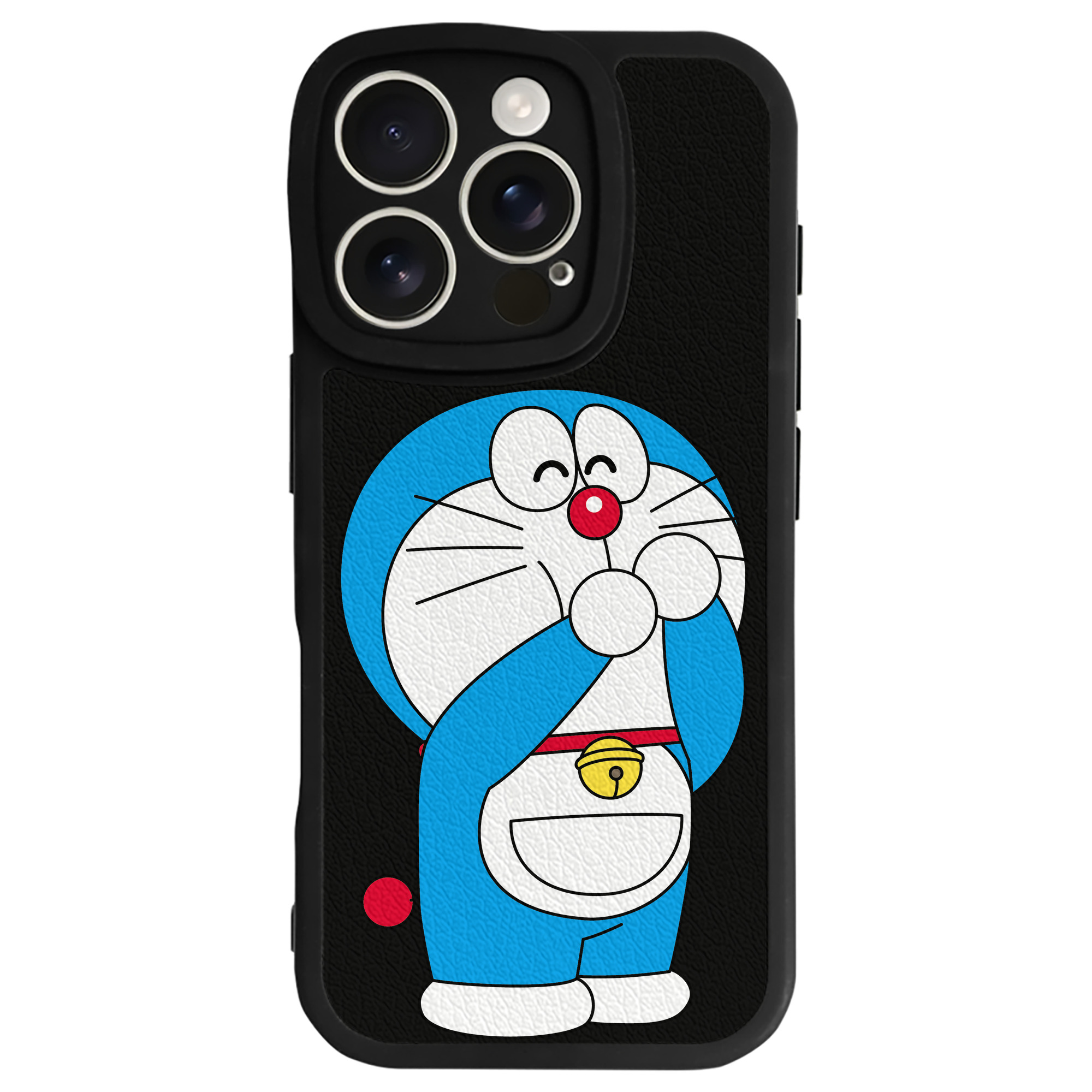 （画像用） ドラえもん Doraemon 【iPhone 16シリーズ対応】シリコンスマホケース（レザー調） 材質：シリコン